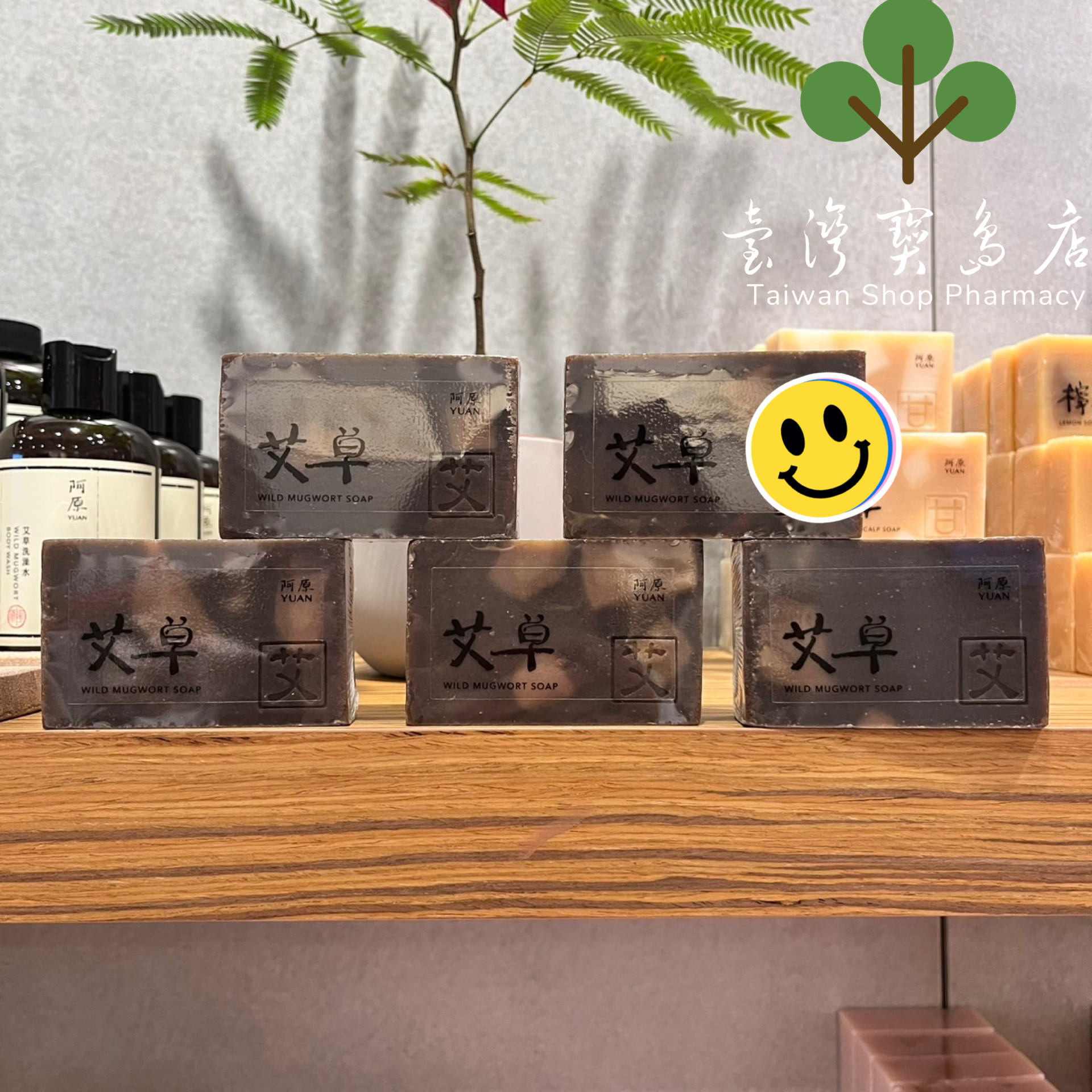 台湾正品直邮 阿原艾草肥皂X5