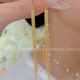 金色气质满天星麦穗长流苏耳线新款 S925银针高级感显脸瘦耳饰耳环