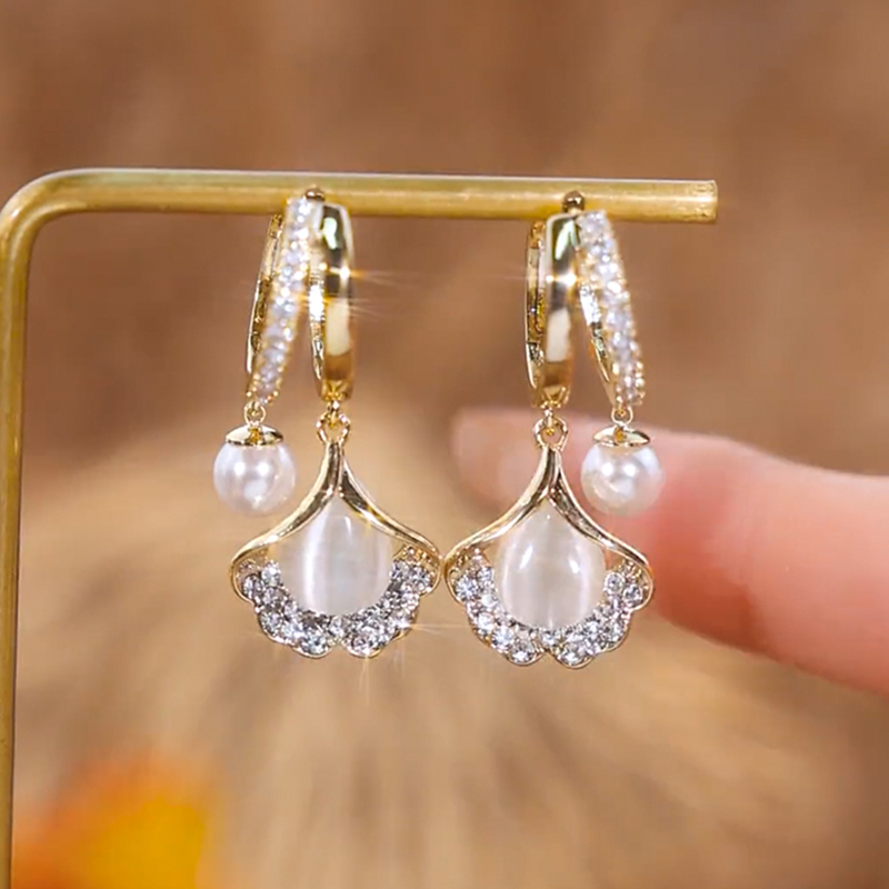 三生有杏珍珠国风耳环