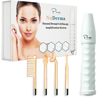 NuDerma Skin Therapy Wand - Portable Handheld High Frequency