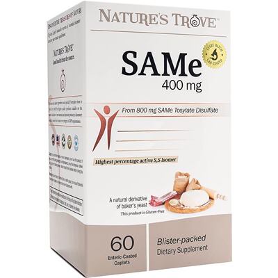 美国代购Natures Trove SAMe 400mg 60Enteric