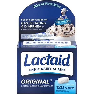 美国代购Lactaid Original Strength Lactose Intolerance