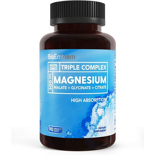 美国代购BioEmblem Triple Magnesium Complex 300mg Magnes