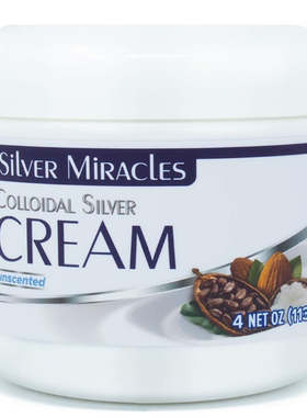 美国代购Silver Miracles Colloidal Silver Cream 4oz Collo