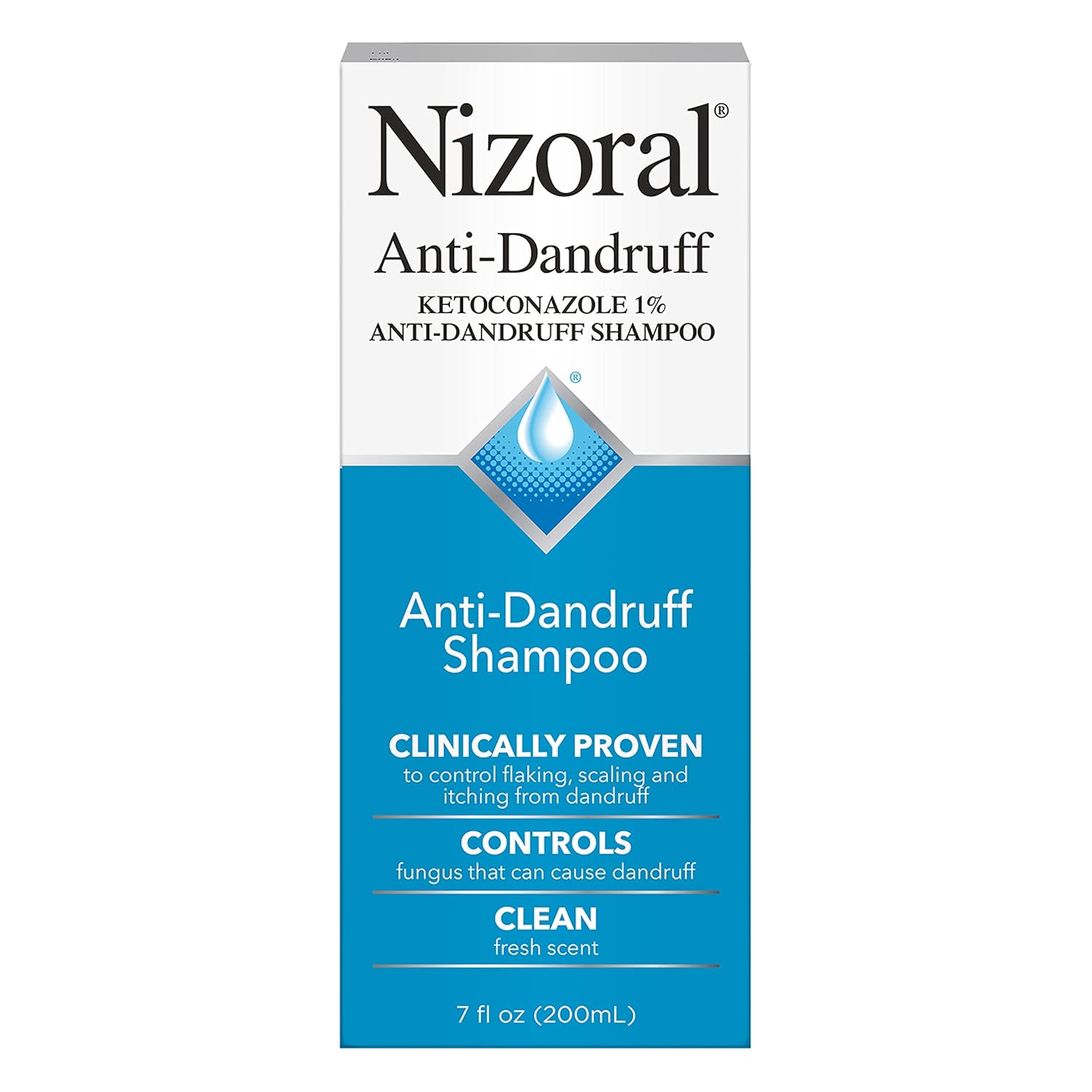 美国代购Nizoral Anti-Dandruff Shampoo , Fresh Scent, 7 Fl Oz