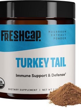 美国代购FreshCap Organic Turkey Tail Mushroom Extract Powder