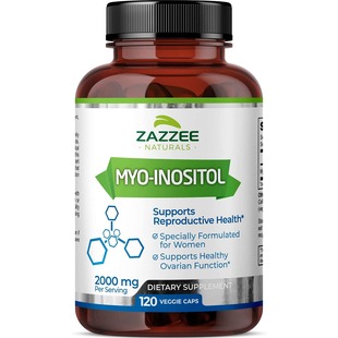 Capsules 美国代购 120Vegan MyoInositol 2000mg Zazzee