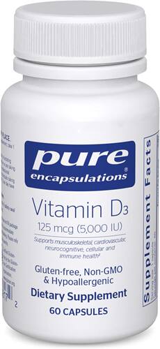 Pure Encapsulations Vitamin D3 125 mcg 5000 IU