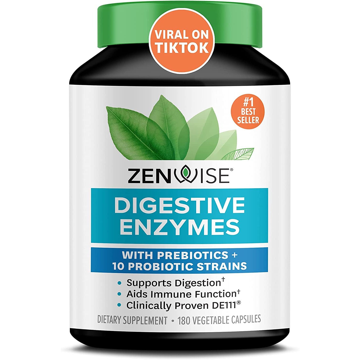 美国代购Zenwise Health Digestive Enzymes Plus Prebioticsa