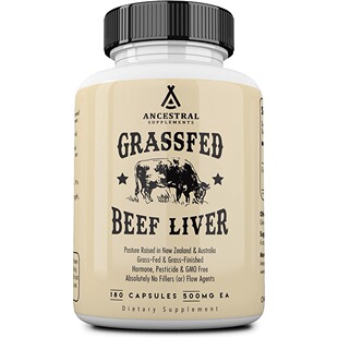 美国代购Ancestral Supplements Grass Fed Beef Liver