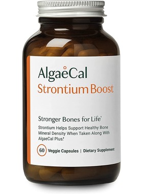 美国代购AlgaeCal - Strontium Boost, Natural Trace Mineral Su