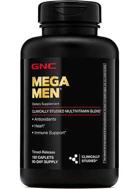 美国代购GNC Mega Men Multivitamin for Men180 Counta