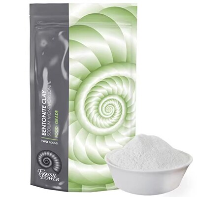 美国代购Bentonite Clay Food Grade Powder - 2 LB Pure Natural