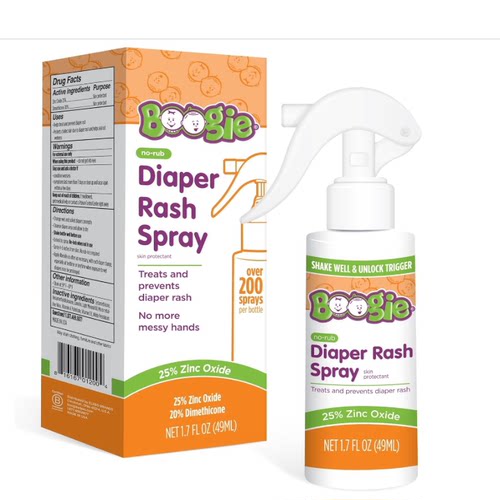 Diaper Rash Cream Spray by Boogie Bottoms, Travel Friendly