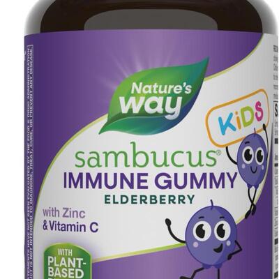 美国代购Natures Way Sambucus Elderberry Immune GummiesImmune