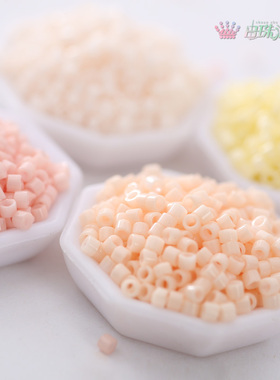 御幸DB古董米珠/1490/1491/1492/1493/1906/1907不透明粉米黄散珠