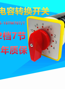 LW5D-16 TM707/7电容器柜主屏十回路调节开关万转换12档七节16A