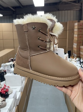 35027儿童雪地靴 女童鞋 国内大品牌童鞋同厂出品