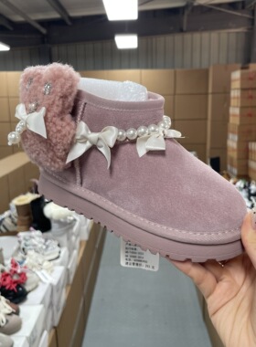 35263儿童雪地靴 女童鞋 国内大品牌童鞋同厂出品