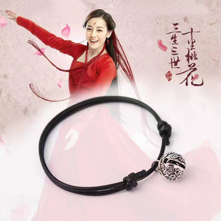 一步一响双宫铃男女脚铃铛古风韩版学生闺蜜手链脚饰品情侣款礼物