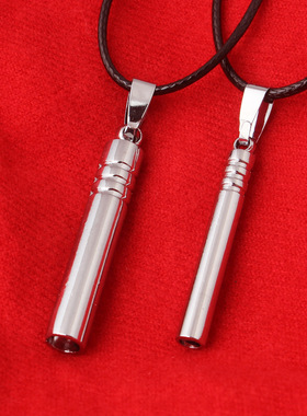 太钢情侣口哨项链韩版可吹响刻字