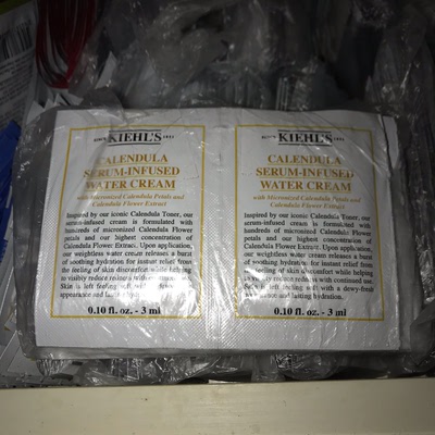 Kiehl's科颜氏金盏花精华水活霜小样3ml*5片爆水面霜保湿补水现货