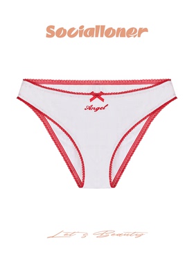 Socialloner 纯棉内裤女2025年新款甜美纯欲三角裤舒适透气纯棉档