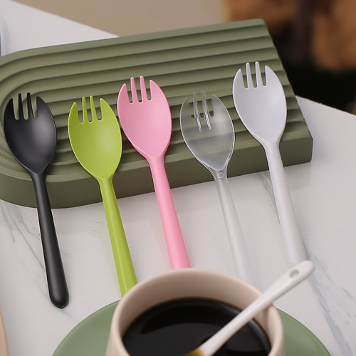 蛋糕甜品轻食加厚叉勺商用批发