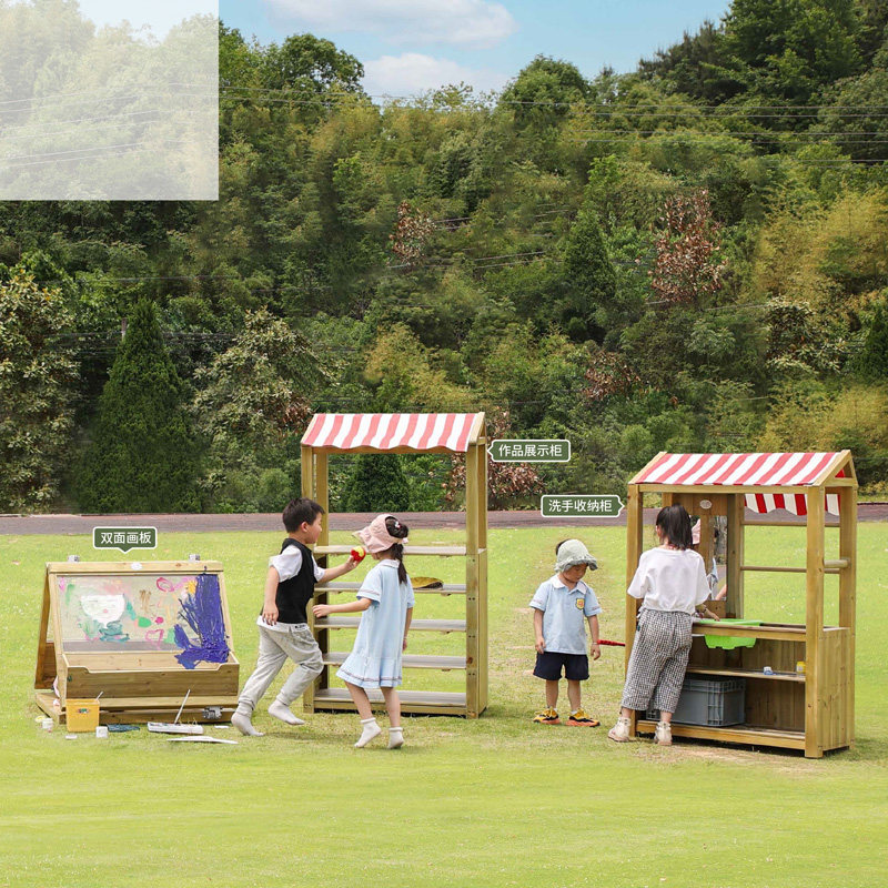 幼儿园户外角色扮演区 沙水区种植区创意区生活体验区交通模拟区