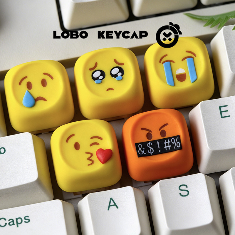 emoji系列个性键帽表情包可爱二创客制化设计树脂机械键盘键帽ESC