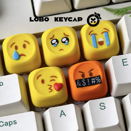 emoji系列个性键帽表情包可爱二创客制化设计树脂机械键盘键帽ESC