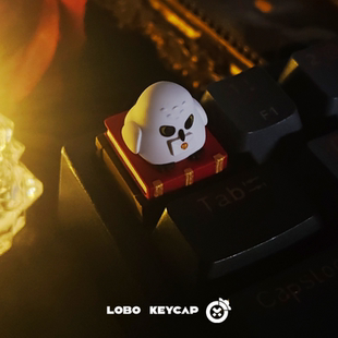 哈利波特海德薇可爱个性树脂机械键盘二次元单颗客制化键帽ESC