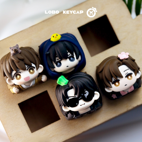 盗墓笔记系列瓶邪黑花黑瞎子吴邪张起灵天真小哥个性树脂艺术键帽