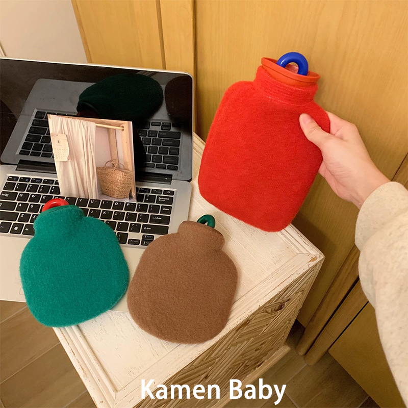 复古毛绒热水袋加厚防爆暖手宝