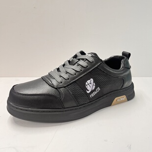 68068头层牛皮发泡聚氨酯鞋底手工上线男士板鞋