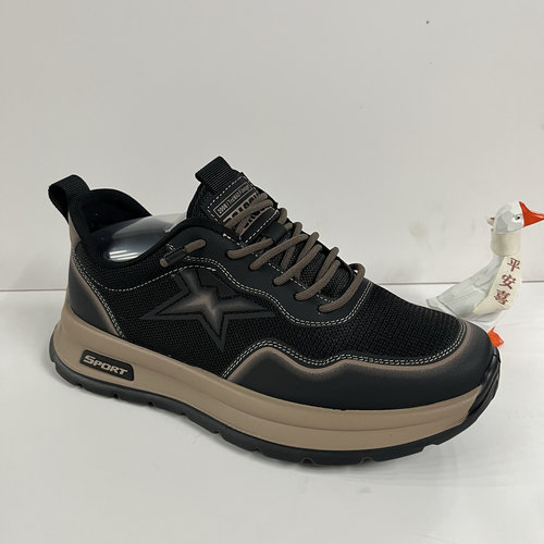 66552与狼世家休闲皮鞋网面冰丝网面透气运动皮鞋