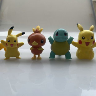 正版散货 神奇宝贝宠物小精灵宝可梦皮卡丘火雉鸡杰尼龟摆件玩具