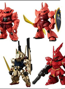 正版散货PB限定 高达FW CORE夏亚专同 扎古 百式 沙扎比摆件现货