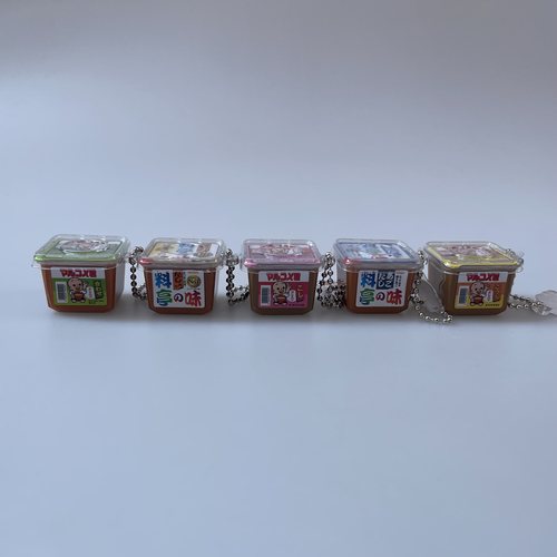 正版散货万代扭蛋仿真丸米一休调味料Marukome味增汤微缩模型挂件
