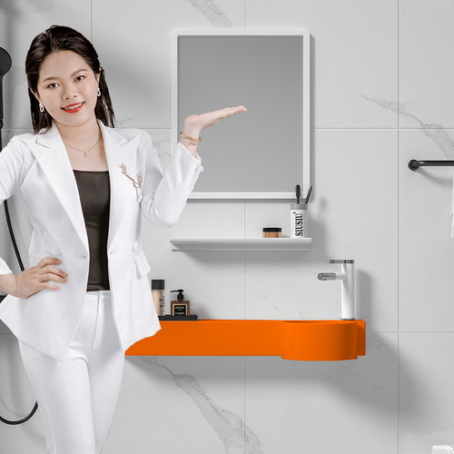 带台面洗手盆挂盆喜米陶瓷单孔