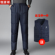 男高腰加厚加肥大码 冬季 保暖内外穿羽绒棉裤 中老年羽绒裤 内胆长裤