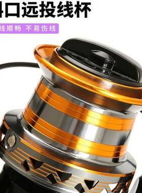 送线1000-12000型远投轮金属线杯纺车轮鱼线轮海竿轮矶钓滑漂鱼轮