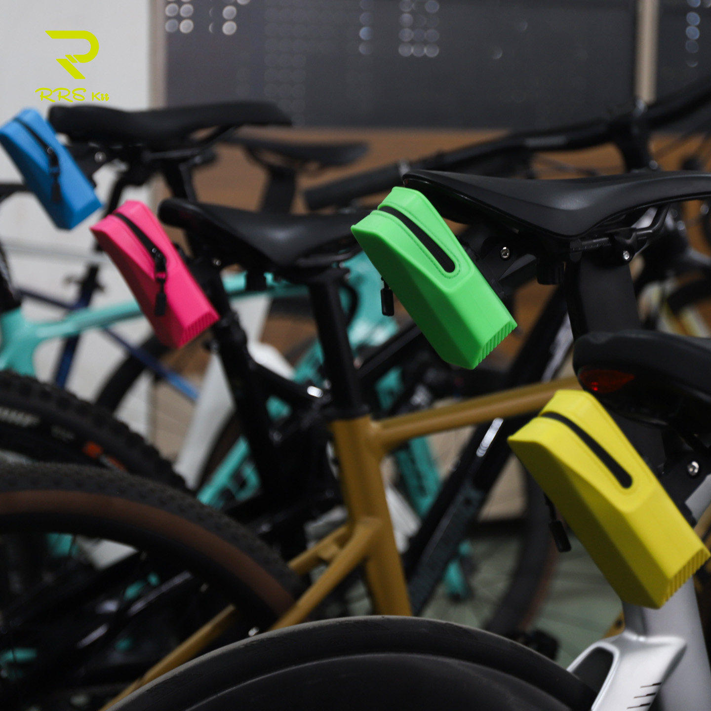 Rrskit公路山地自行车通用尾包防水硅胶多彩可调节坐弓快拆尾包