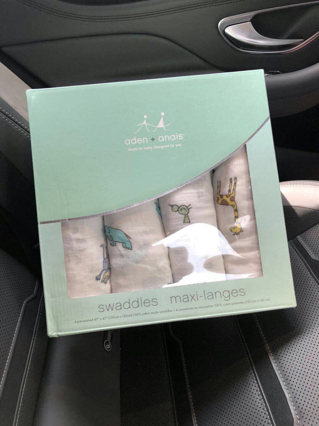 外贸adenan*竹棉双层纱盖毯搭巾洗澡巾多用途婴幼儿包巾70%竹纤维