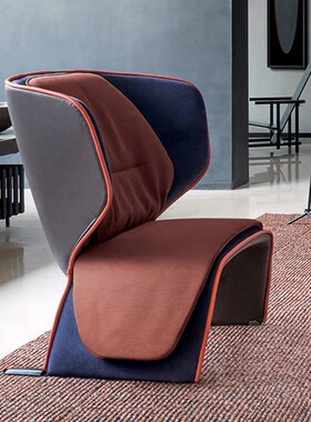 Patricia Urquiola设计师创意情侣Gender休闲椅高背意大利卡西纳