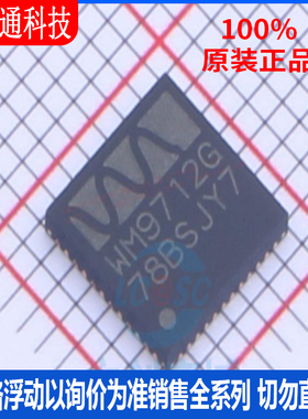 全新原装 WM9712CLGEFL/RV 封装QFN-48  编解码芯片