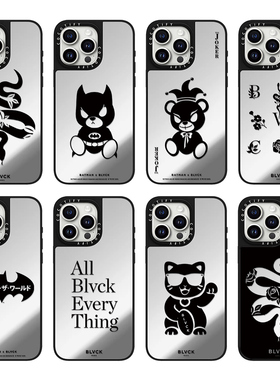 C家镜面MagSafe磁吸BLVCK黑色蛇玫瑰小熊适用iphone16pro手机壳15promax苹果14plus潮牌13网红12时尚17