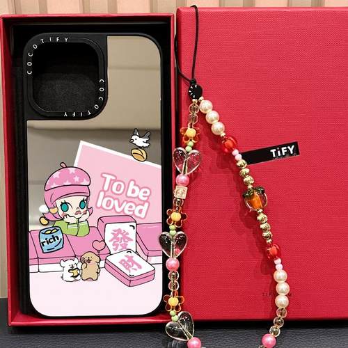 C家磁吸MagSafe发财麻将莫莉MOLLY适用苹果16pro17手机壳iphone15镜面卡通14promax哭娃kitty可爱13少女12