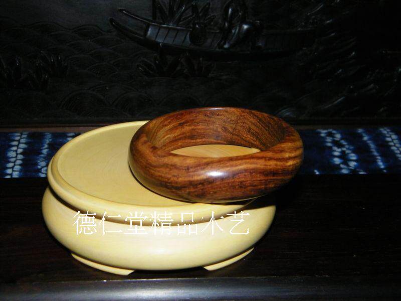 贵妃镯海南黄花梨手镯子老料西部紫油梨手串降香黄檀情人节礼物A