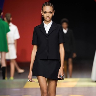 高级私人定制黑色丝毛西装套装裙2025夏季新款通勤百搭日常可穿女